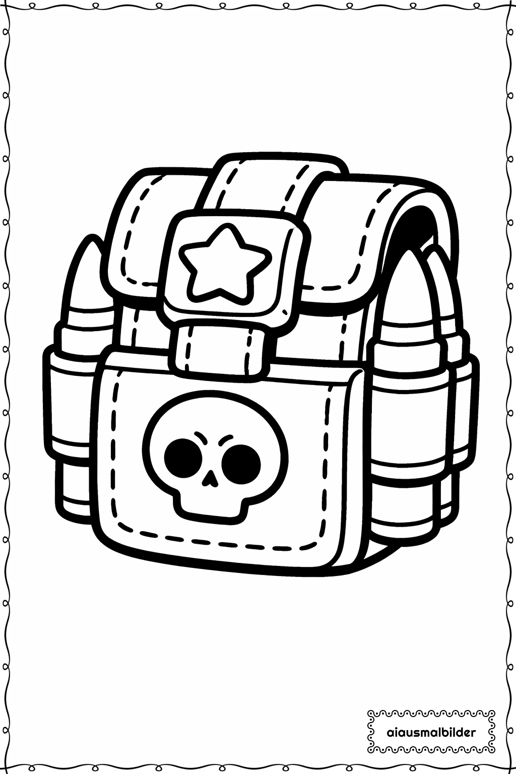  Brawl Stars Munitionstasche Ausmalseite 