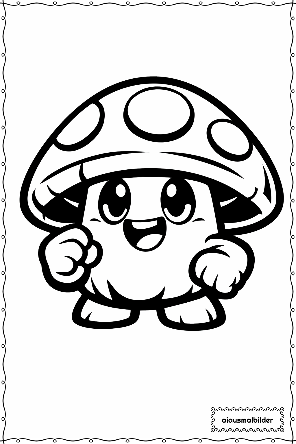  Brawl Stars Pilzfreund Ausmalseite 