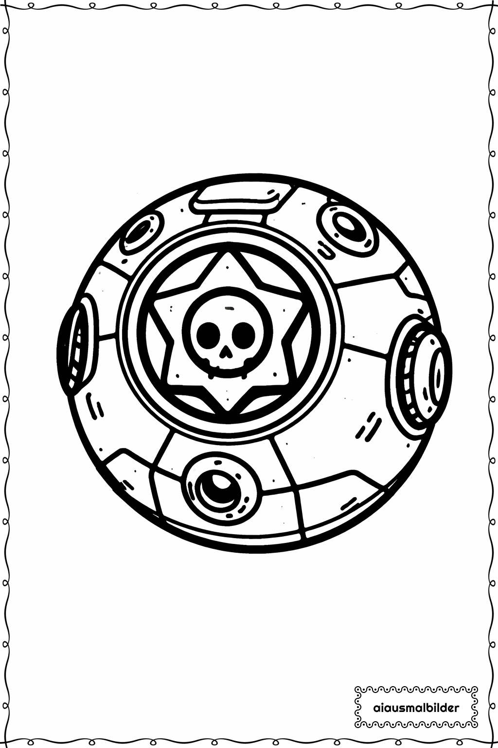 Brawl Stars Roboterball Ausmalseite