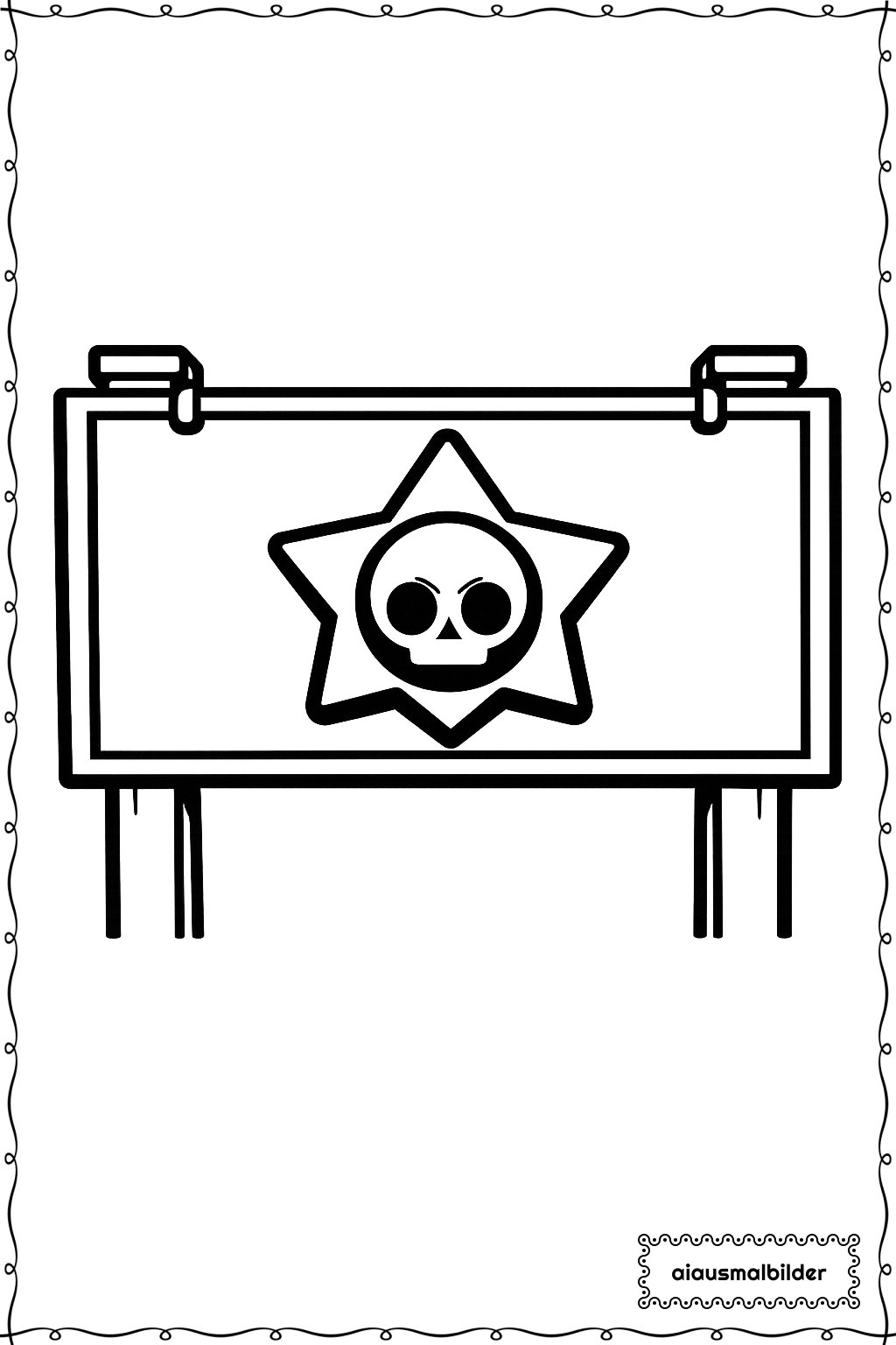 Brawl Stars Schild mit Stern