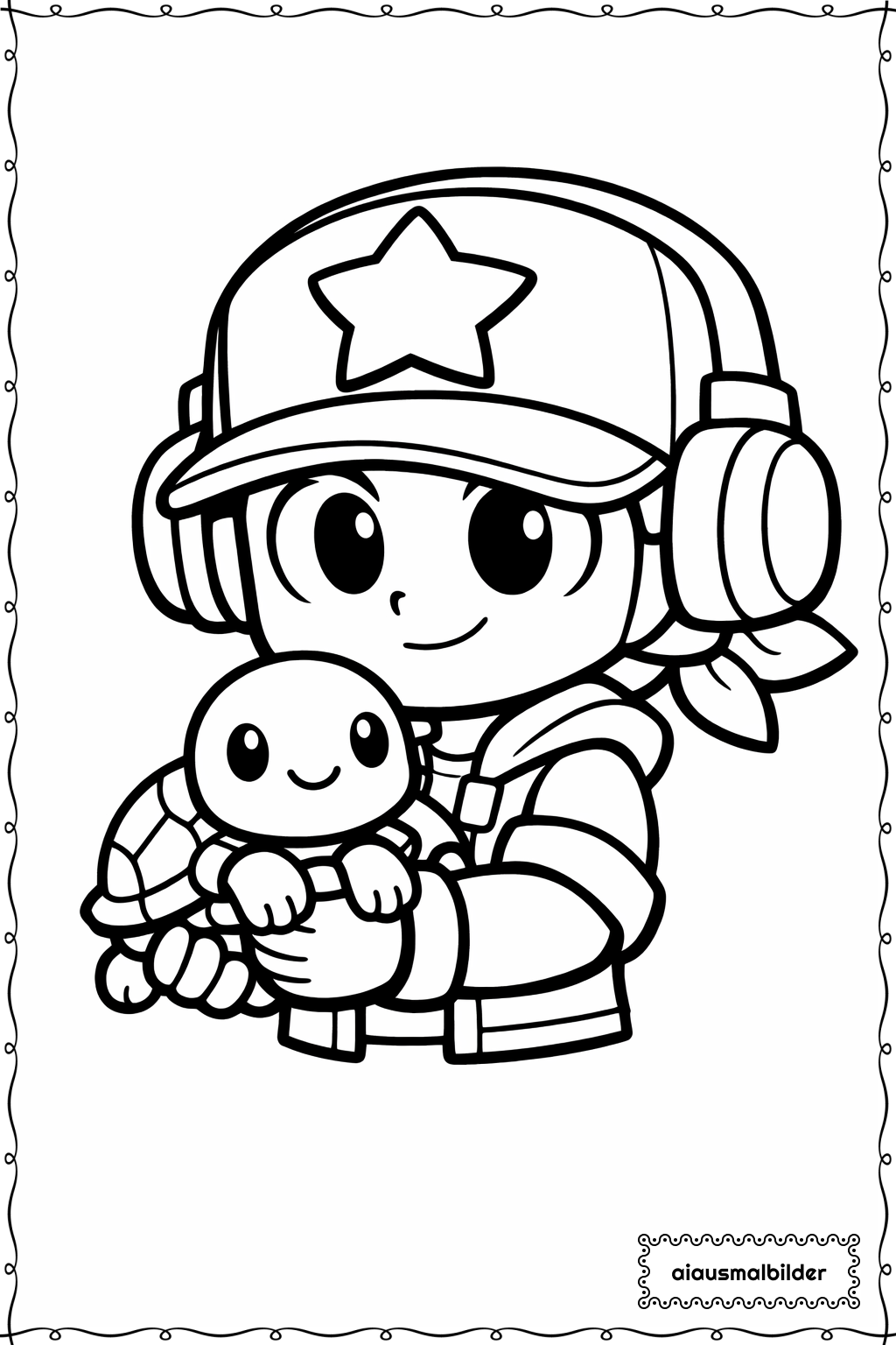  Brawl Stars Schildkrötenfreund Ausmalseite 