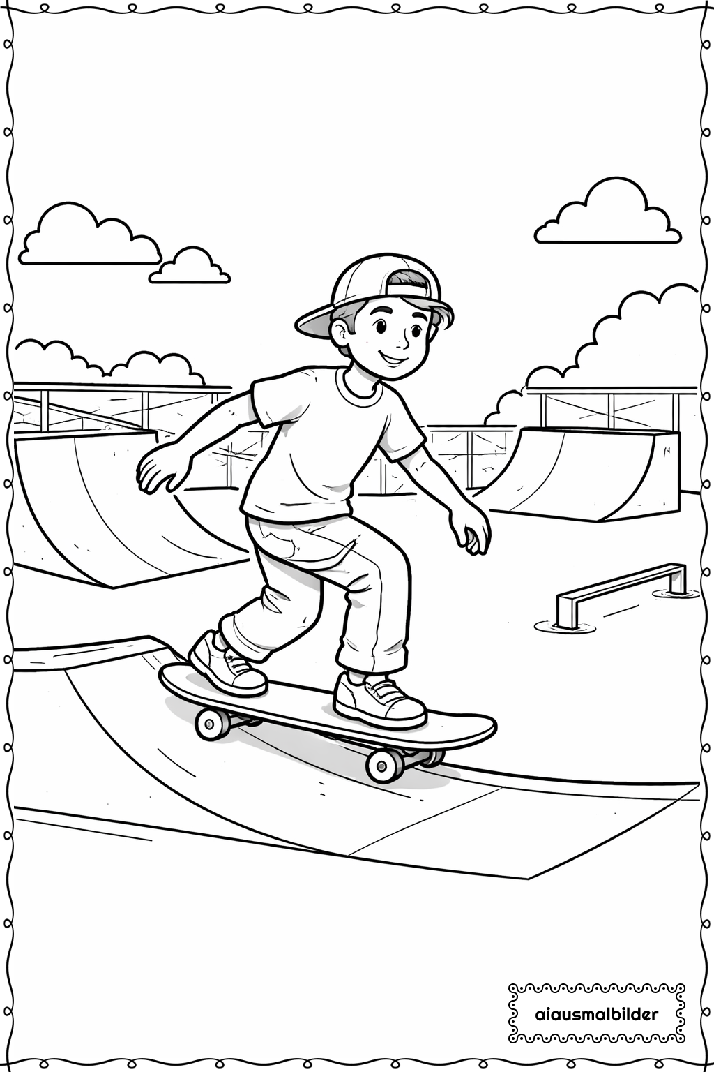 Brawl Stars Skatepark Ausmalseite