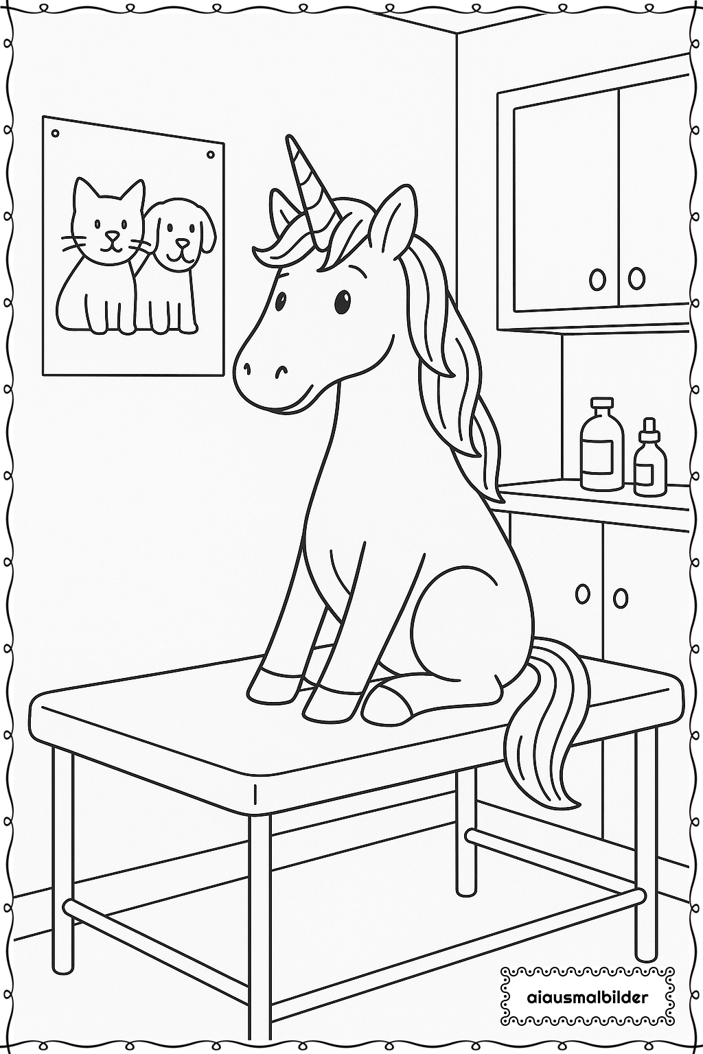 Einhorn beim Arztbesuch