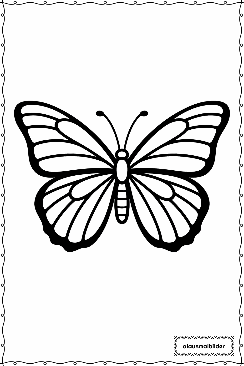 Gestreifter Schmetterling