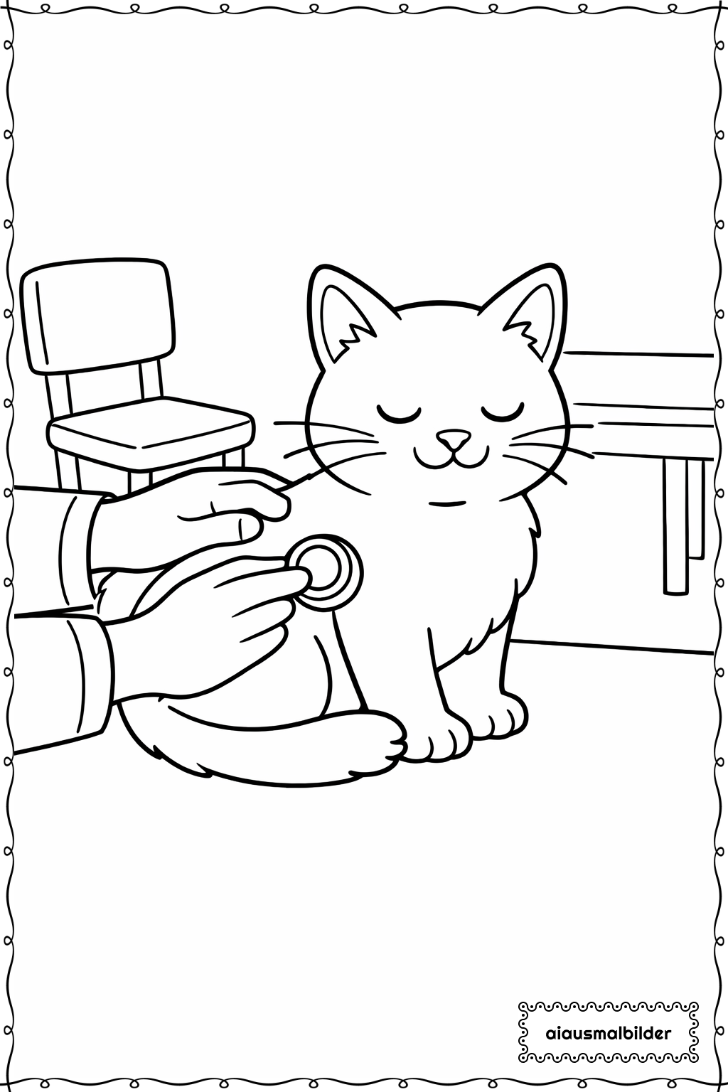 Katze beim Tierarzt Besuch