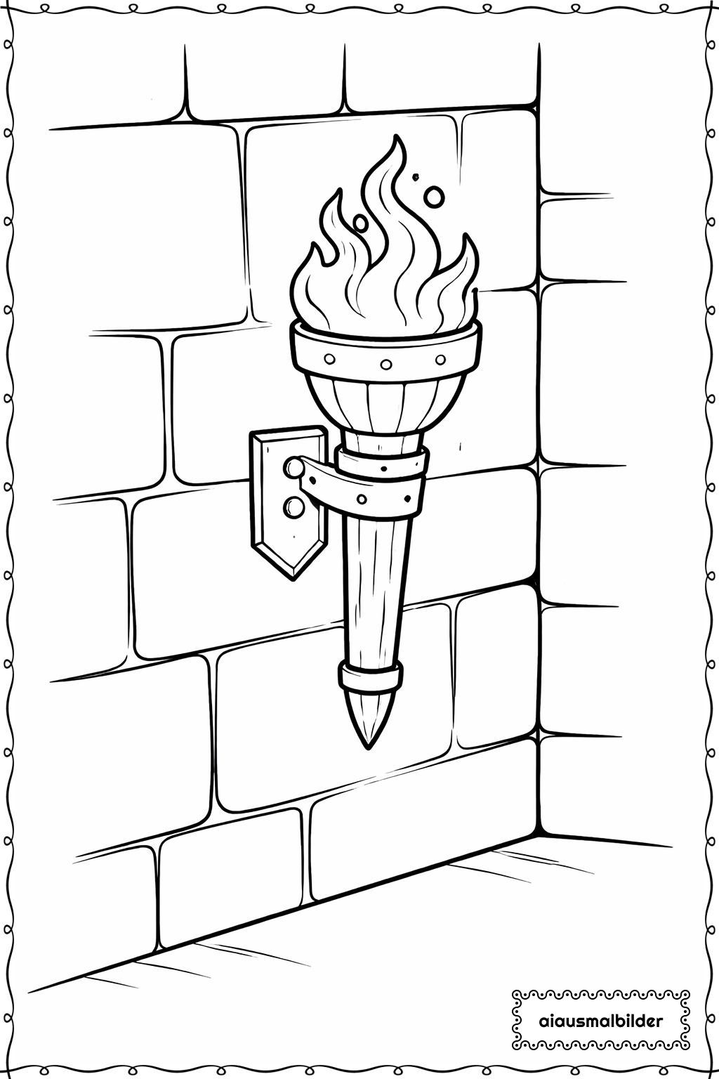  Minecraft Fackel An Wand Ausmalseite 