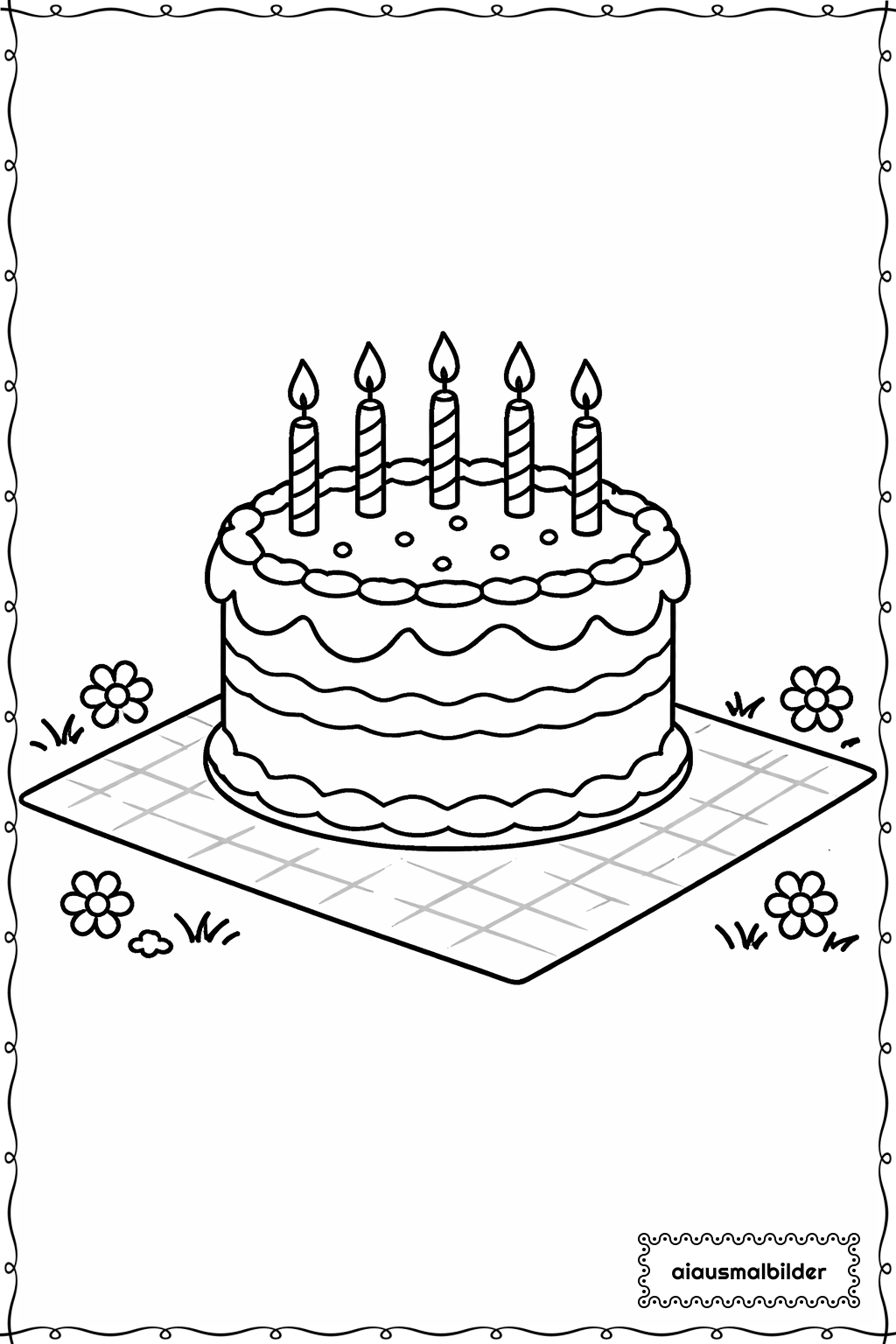  Minecraft Kuchen Beim Picknick Ausmalseite 