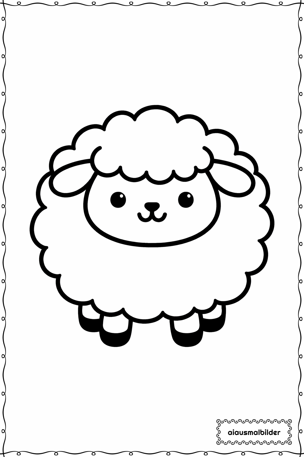  Minecraft Schaf Niedlich Ausmalseite 