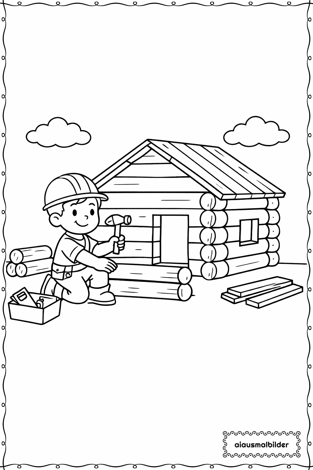  Minecraft Steve Baut Haus Ausmalseite 