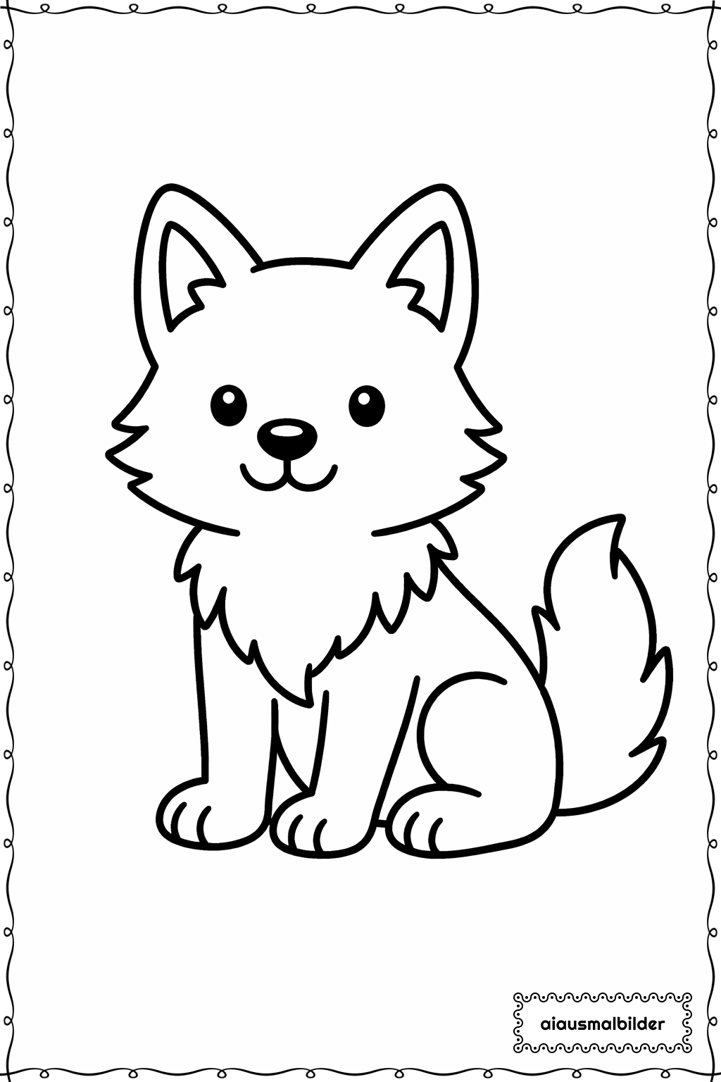  Minecraft Wolf Sitzend Ausmalseite 