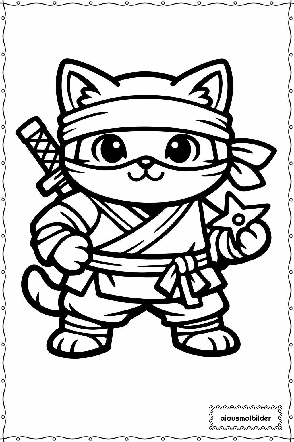  Ninjago Katze Freundlich Ausmalseite 
