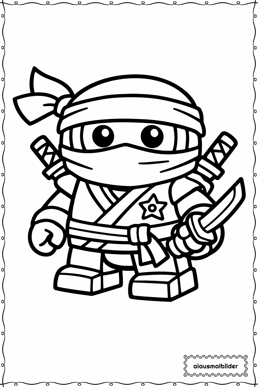  Ninjago Roboter Klein Ausmalseite 