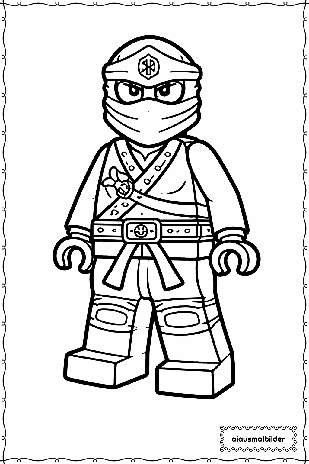  Ninjago Zane Ruhig Stehend Ausmalseite 