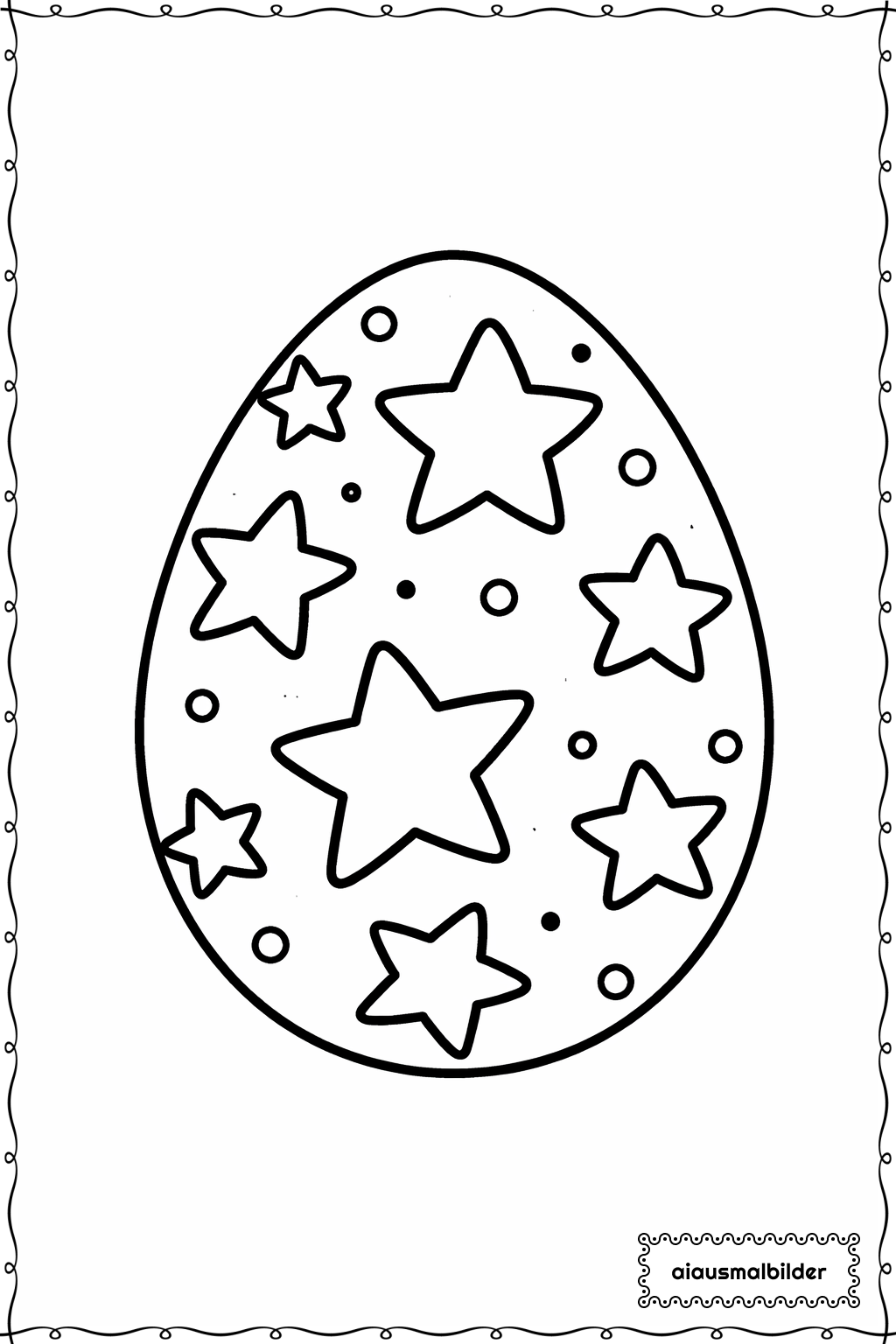  Ostern Sternenei Ausmalseite 