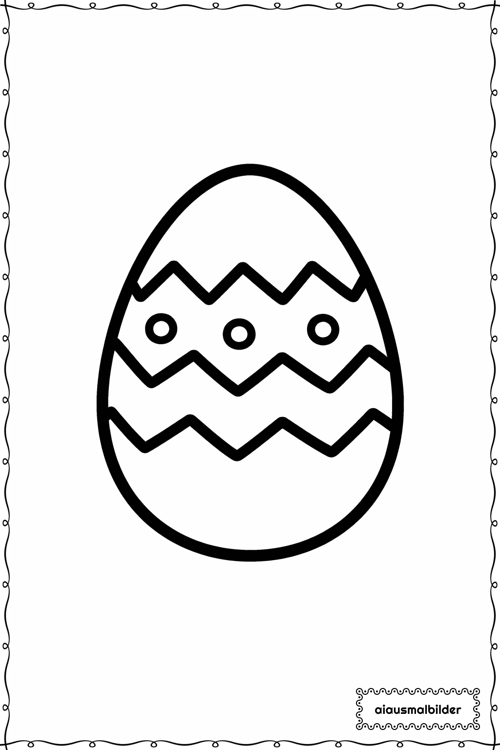  Ostern Zickzackei Ausmalseite 