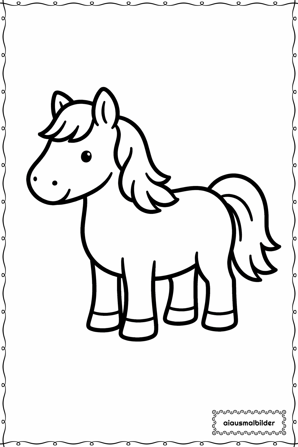 Pferd Im Stall Ausmalseite