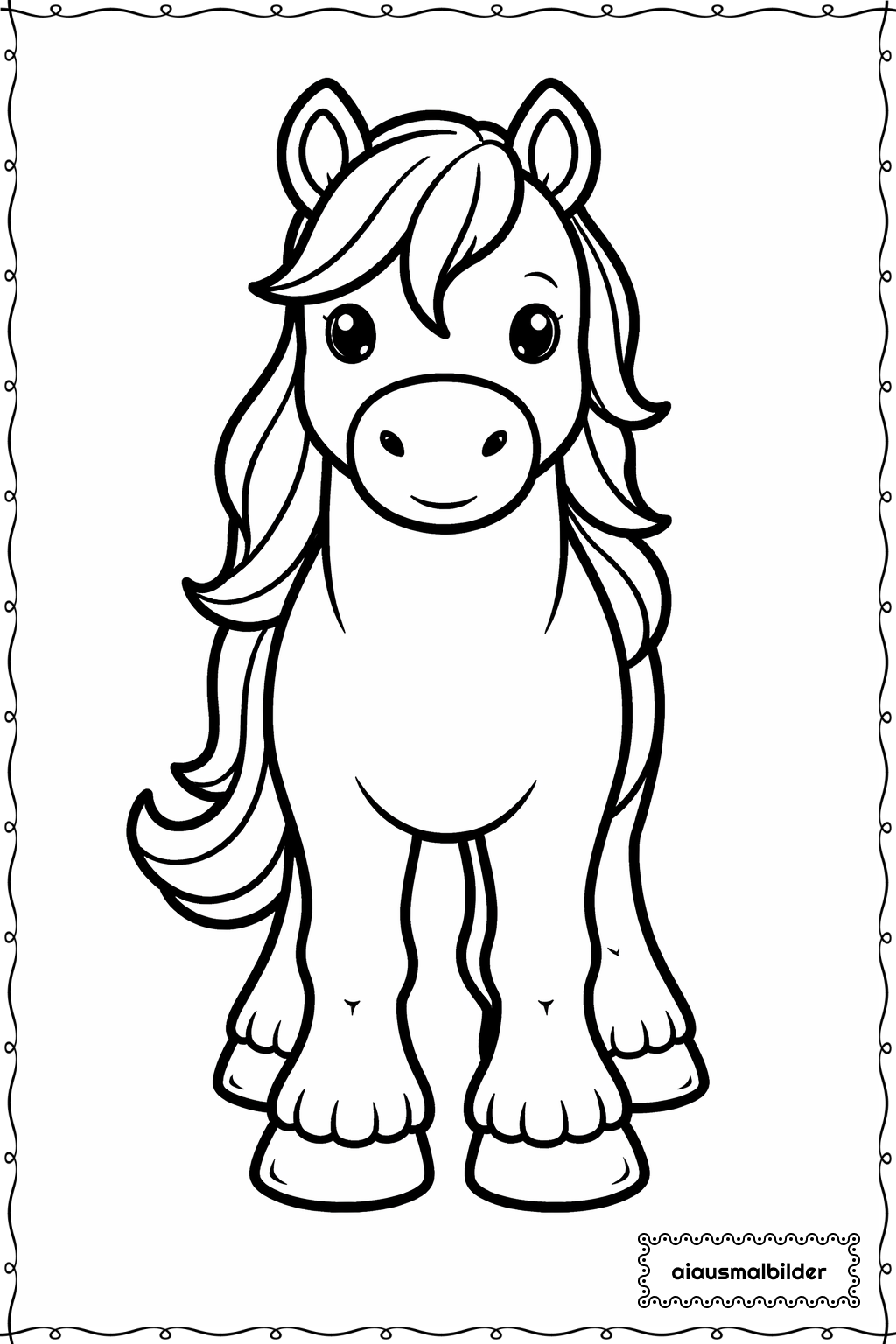 Pferd Mit Hufe Ausmalseite