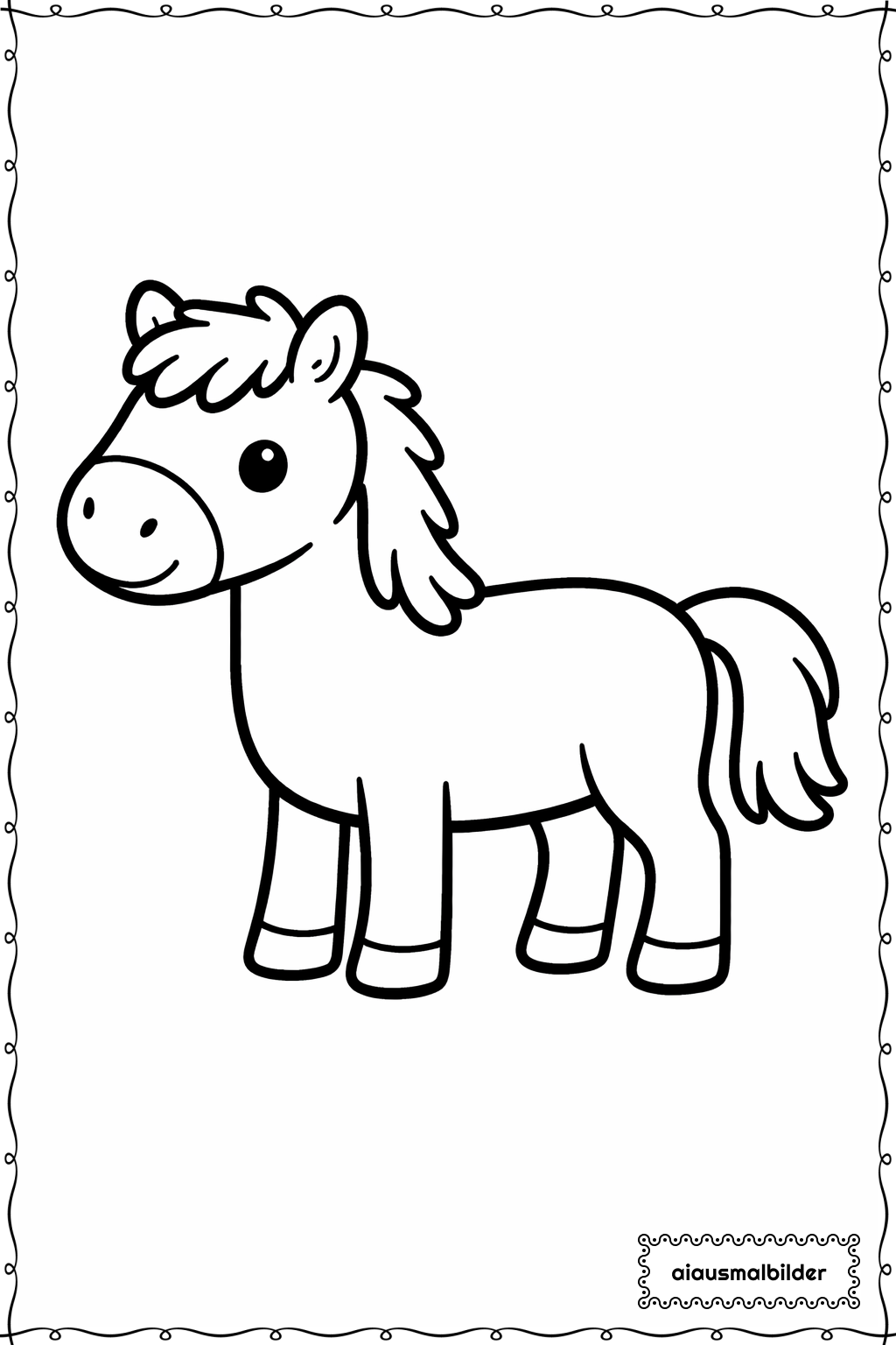 Pferd Mit Kurzer Mähne Ausmalseite