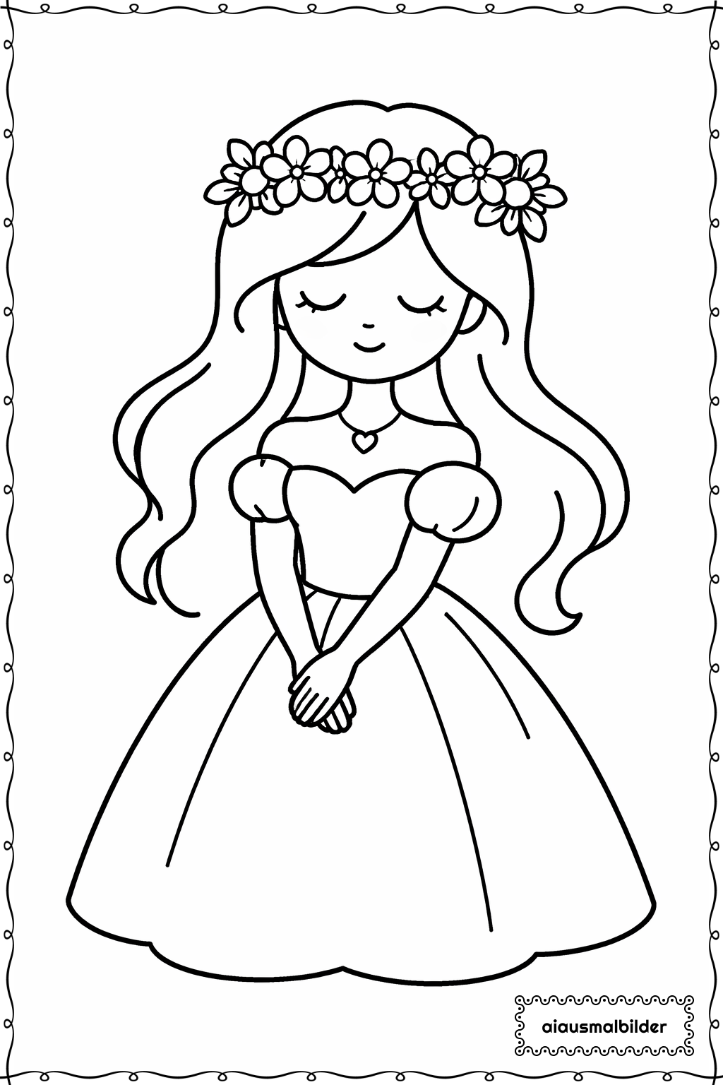  Prinzessin Ausmalseite 