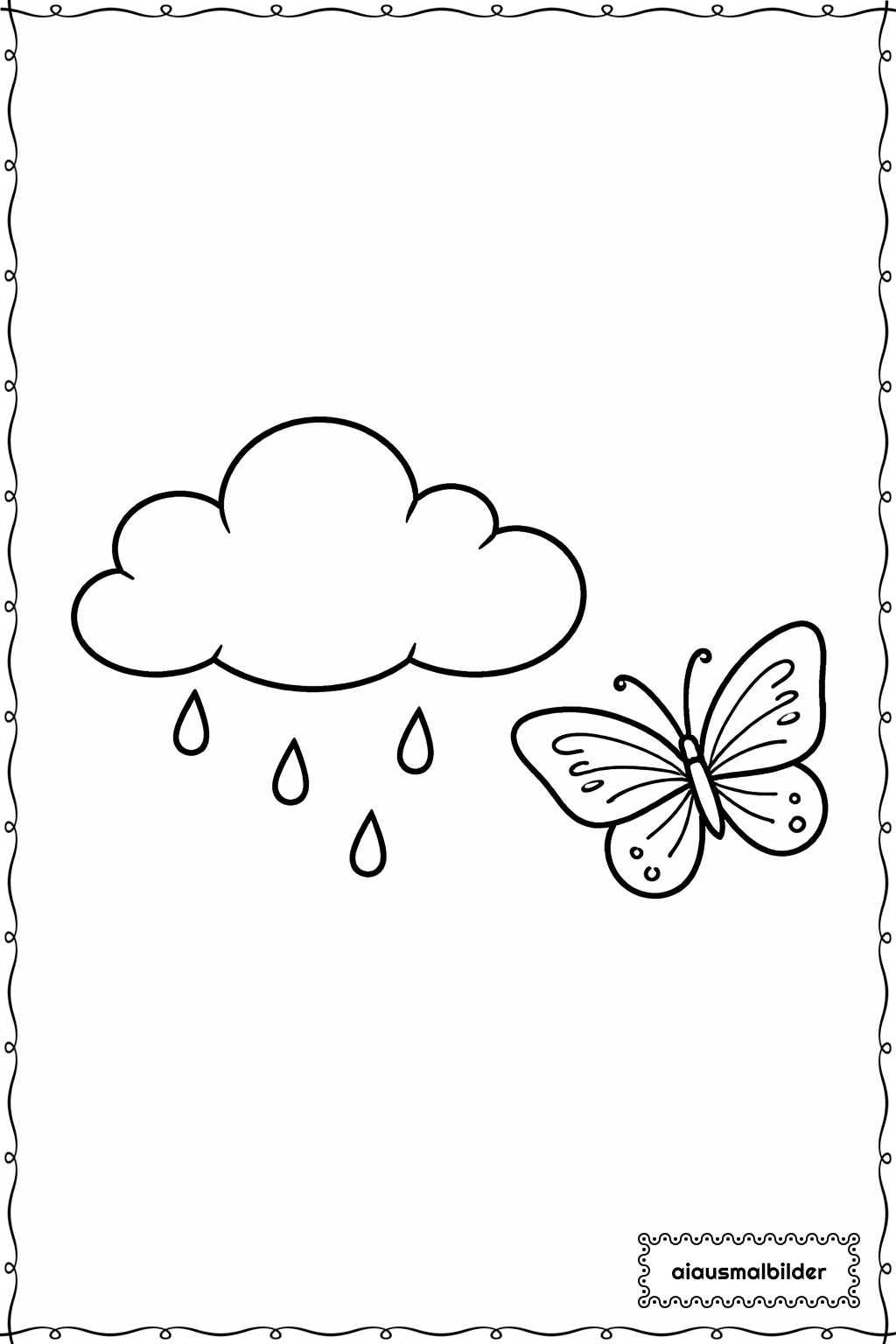 Schmetterling und Wolke