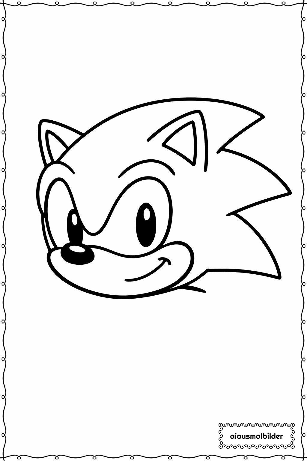  Sonic Läuft Schnell Ausmalseite 