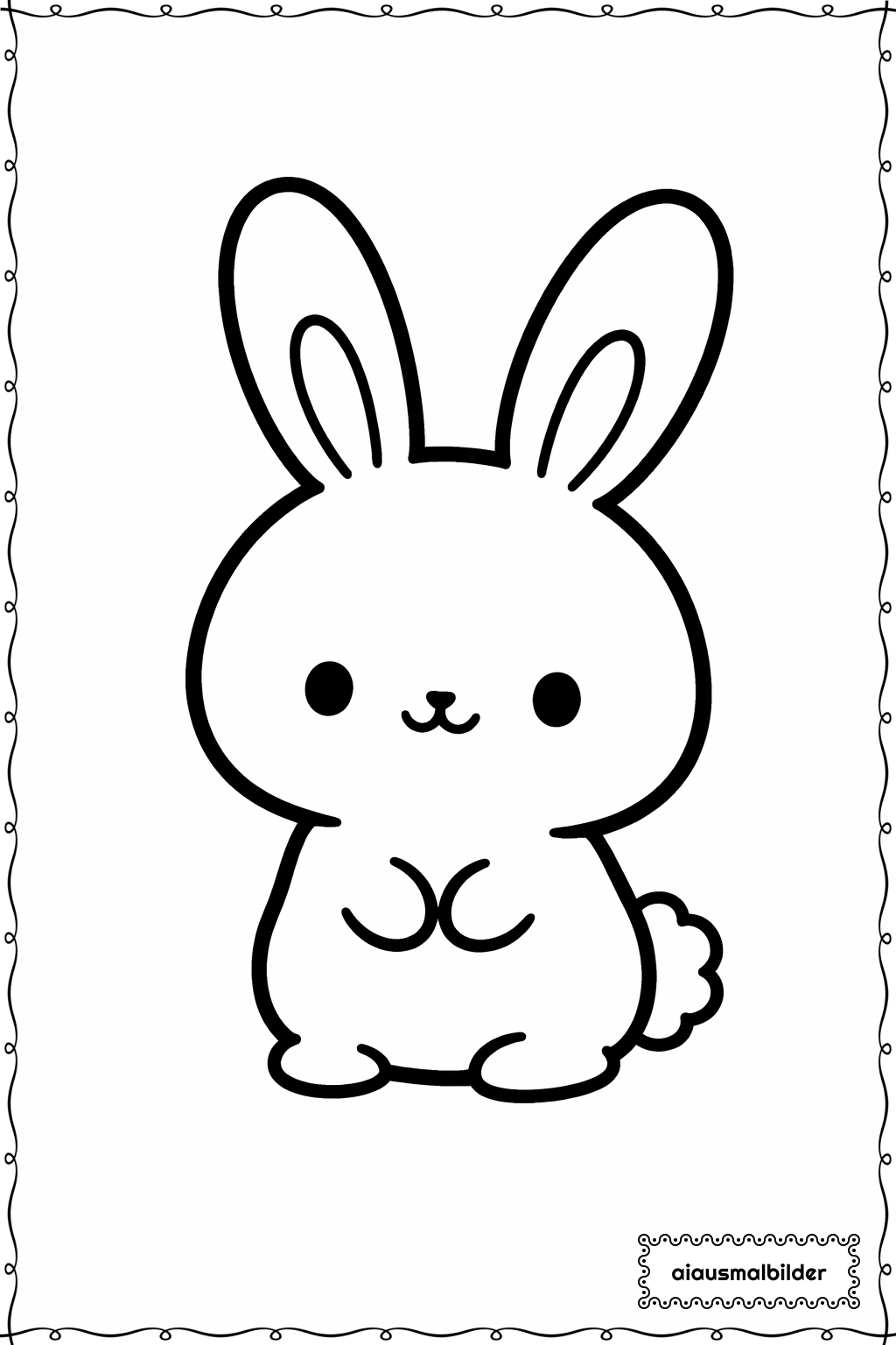 Tiere Kleiner Hase Ausmalseite